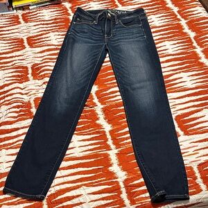 American Eagle Outfitters Dark Blue Straight Leg Jeans